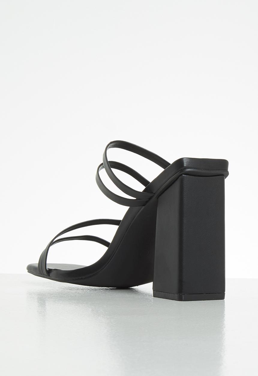 Z_Code_Z - Nabei block mule heel - black