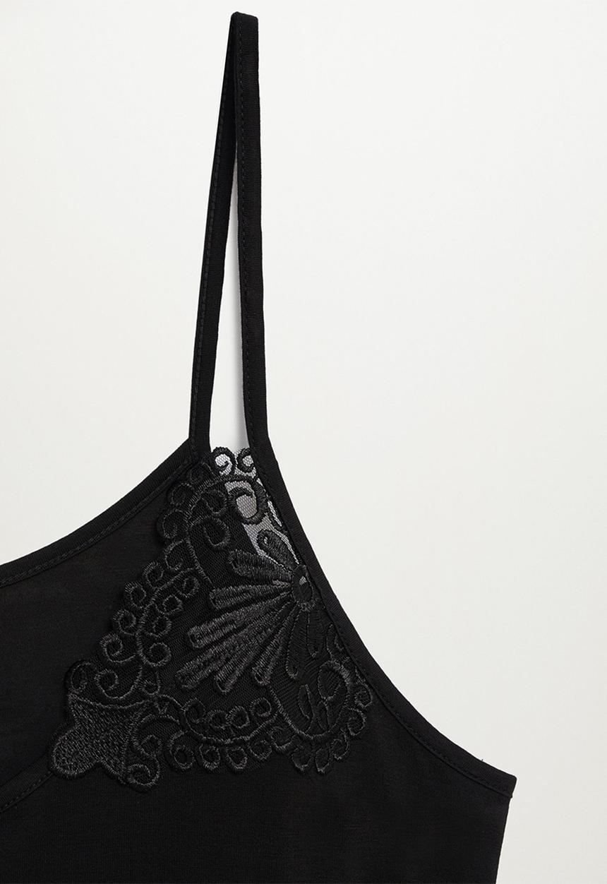 Violeta by Mango - Plus T-shirt lenci - black