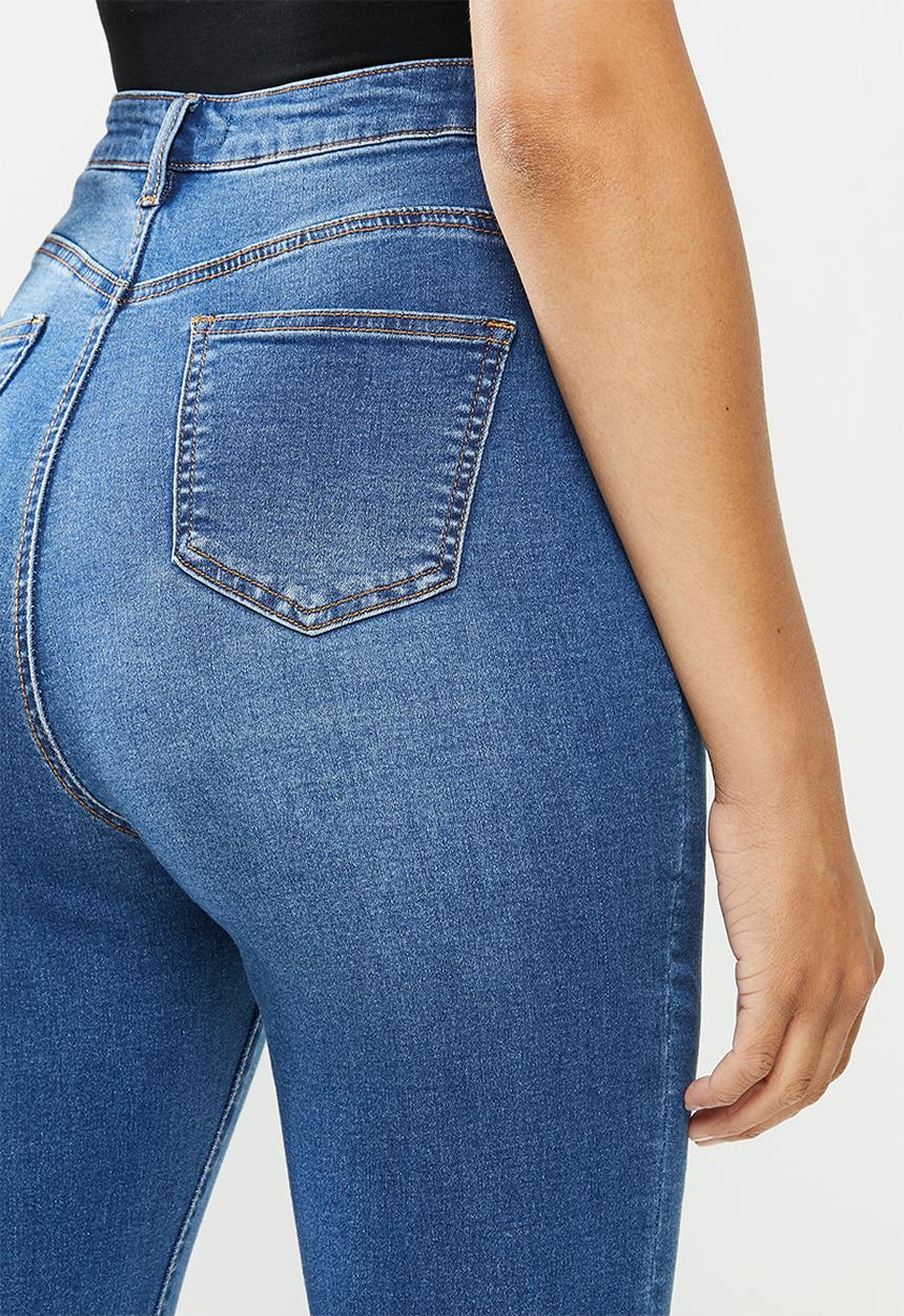 Missguided - Assets distress sinner skinny jean - blue