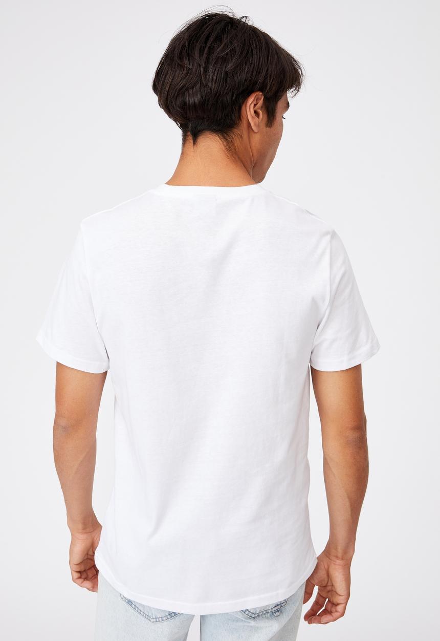 Cotton On - Tbar art T-shirt - white