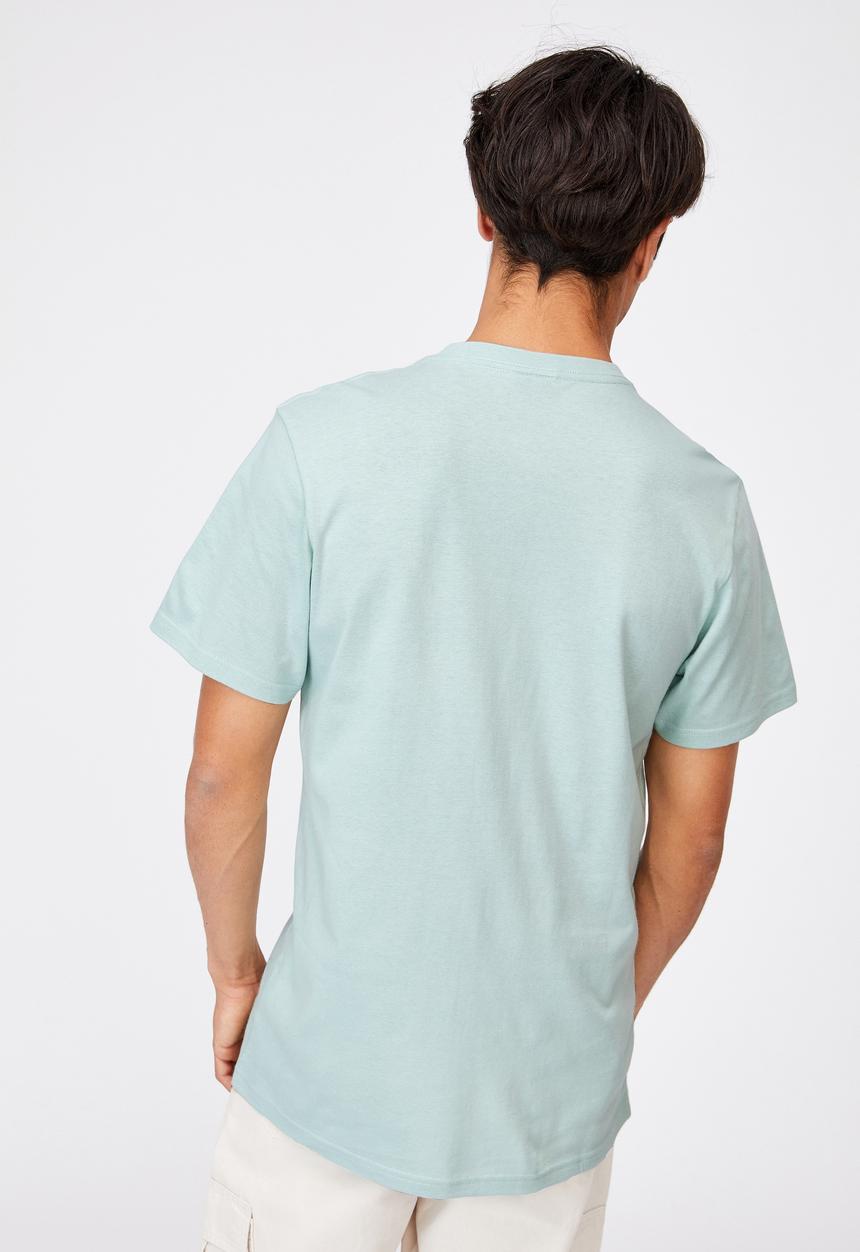 Cotton On - Tbar art T-shirt - mist blue