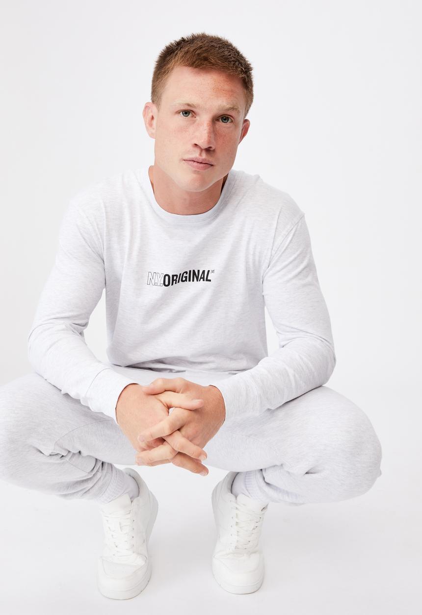 Cotton On - Tbar long sleeve T-shirt - white 