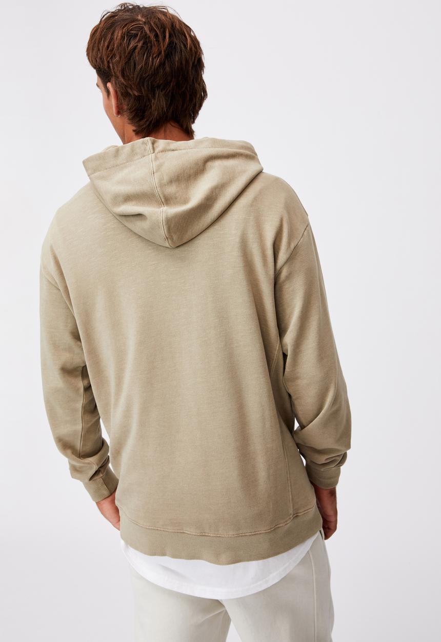 Cotton On - Pigment dyed oversized pullover - gravel stone