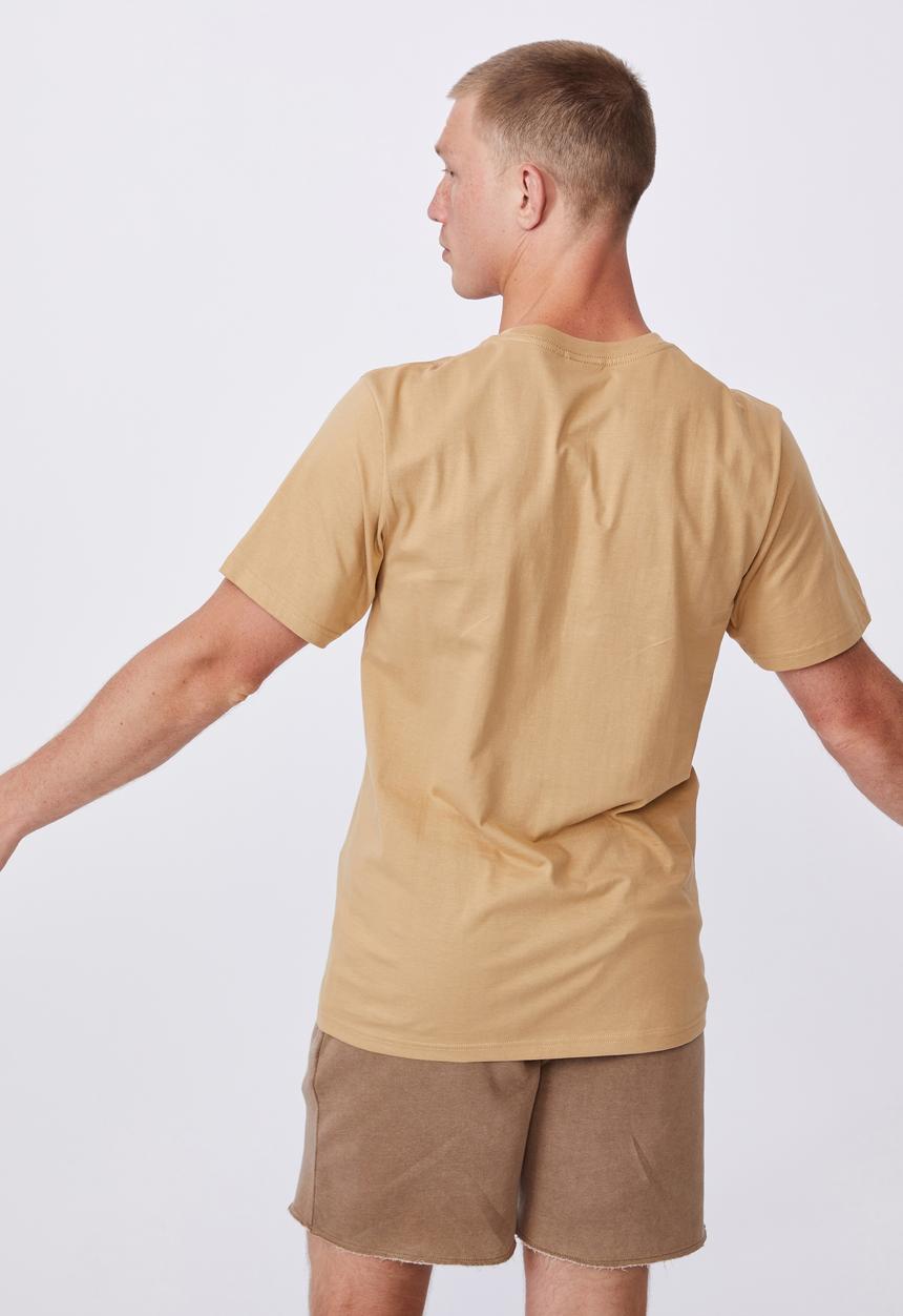 Cotton On - Tbar text T-shirt - light camel