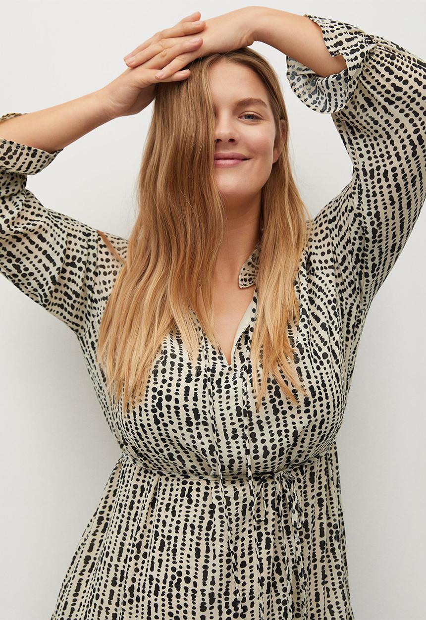 Violeta by Mango - Plus dress lara - natural