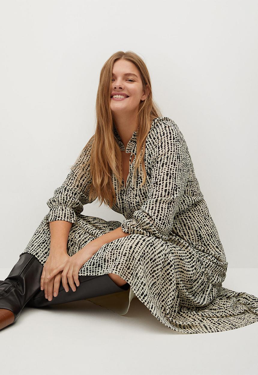 Violeta by Mango - Plus dress lara - natural