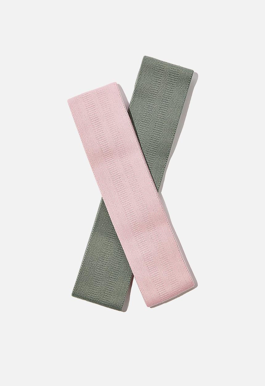 Cotton On - Elastic resistance bands 2 pack - rosewater & khaki