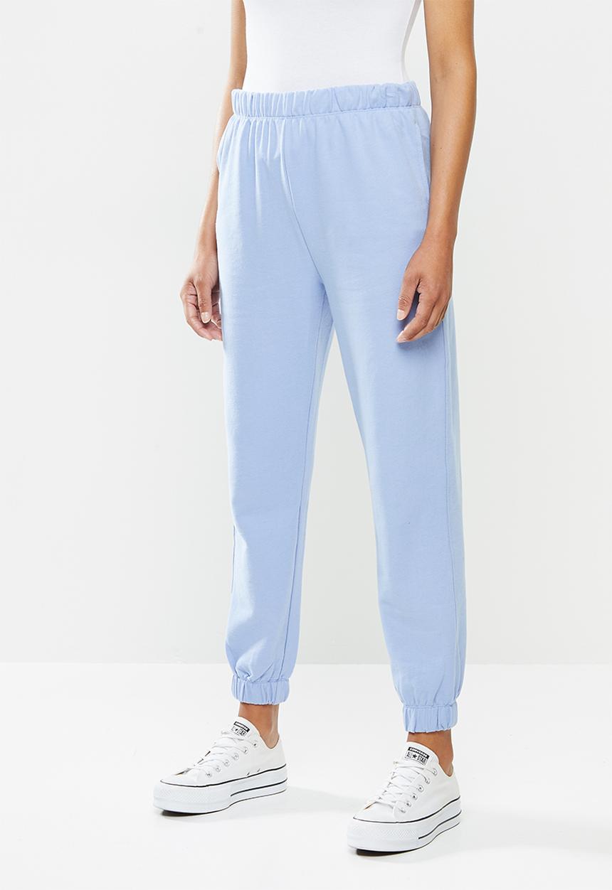 Cotton On - High waist track pants -  blue