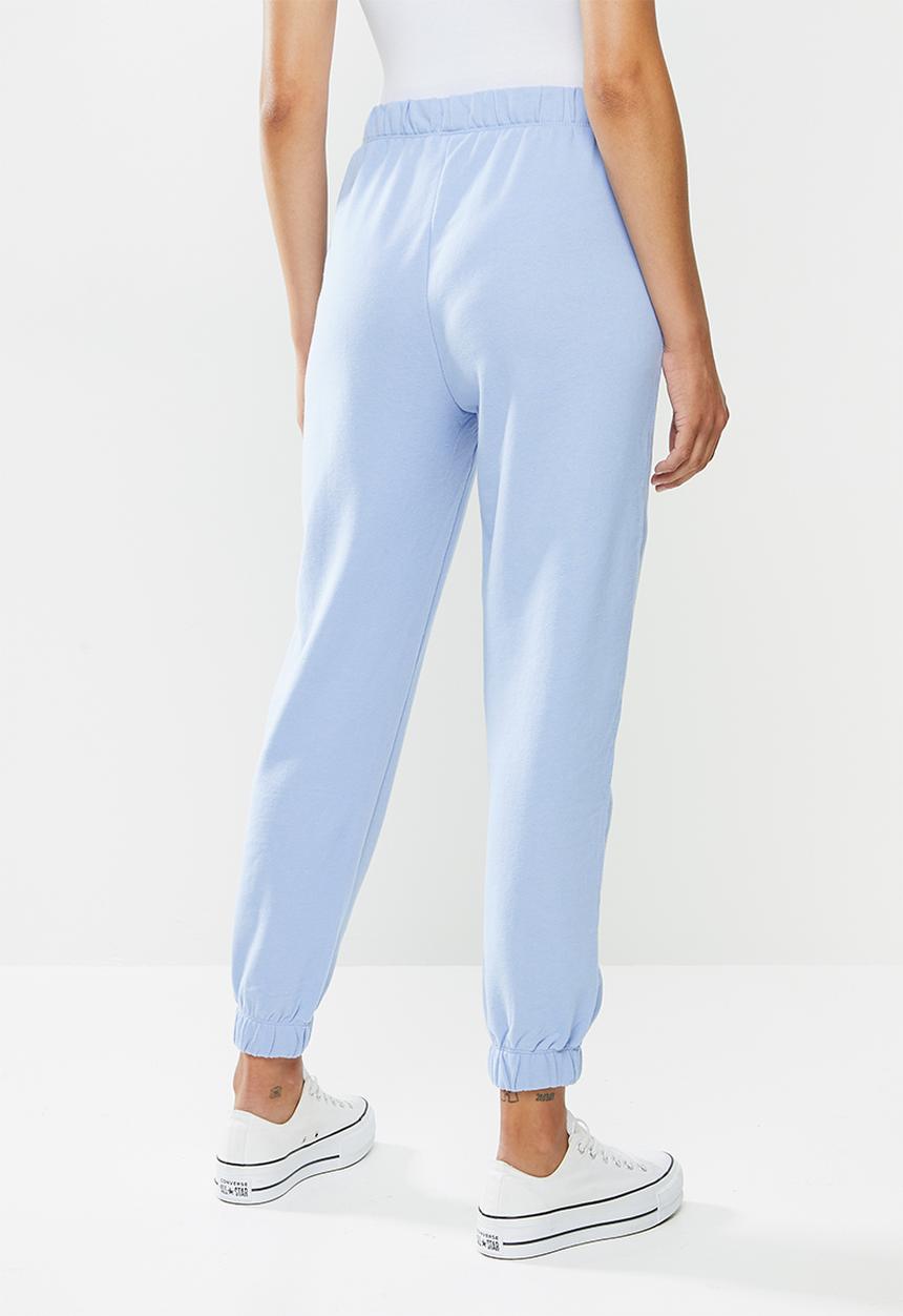Cotton On - High waist track pants -  blue
