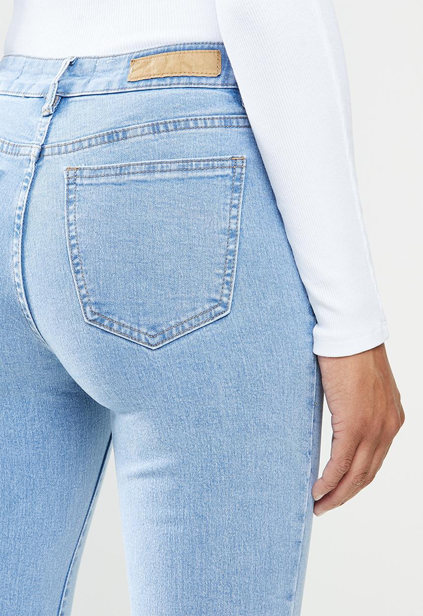 Cotton On - Mid rise cropped skinny jeans - blue