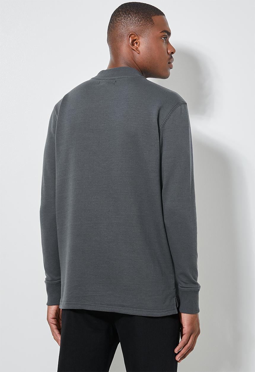 Superbalist - Friday high neck pullover sweat - charcoal 