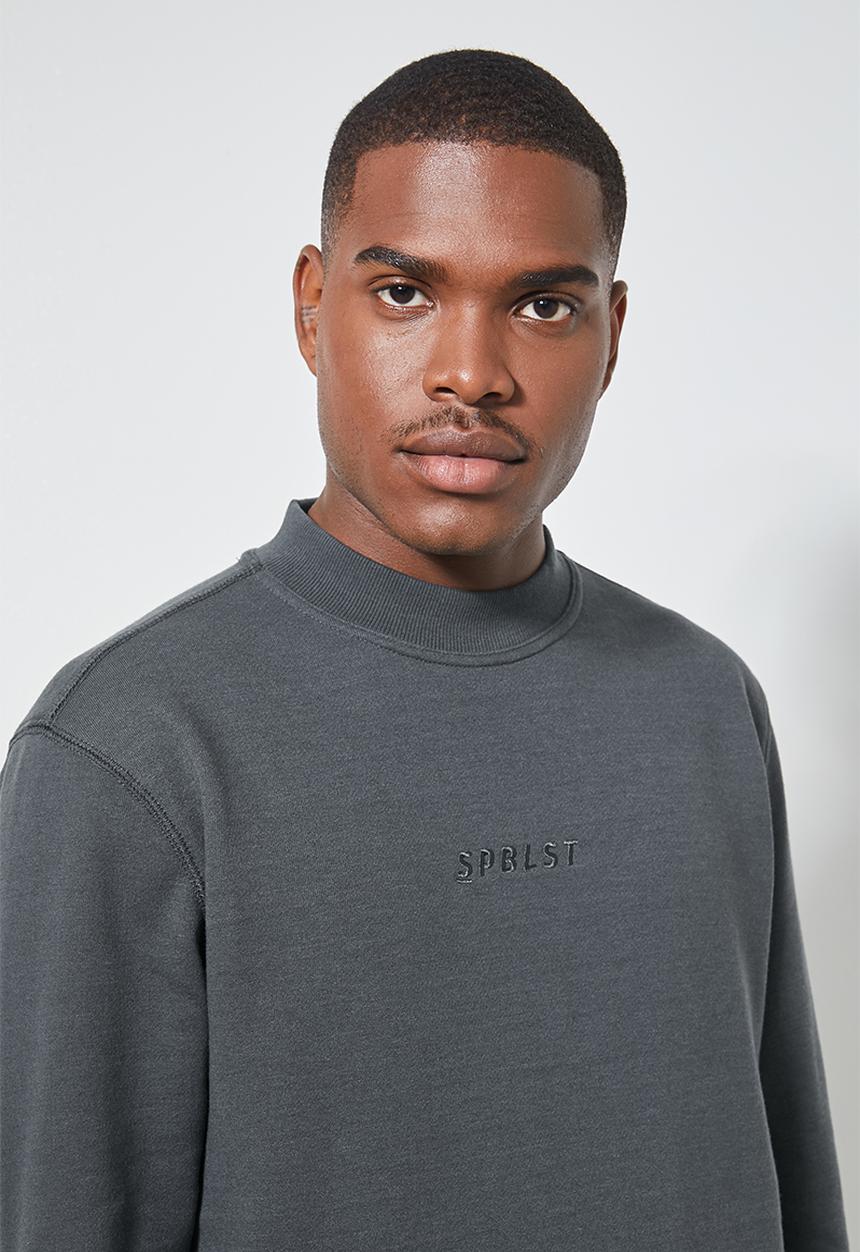 Superbalist - Friday high neck pullover sweat - charcoal 