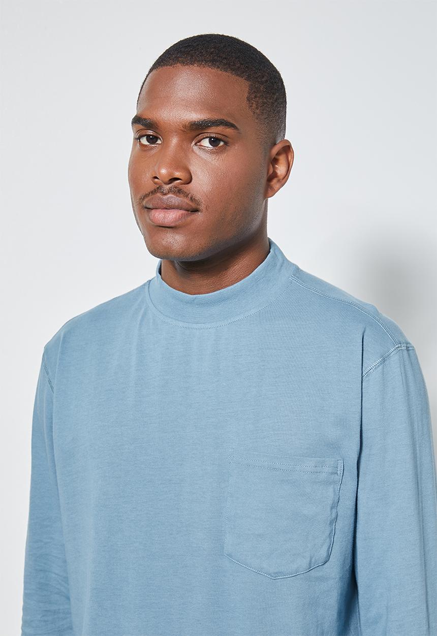 Superbalist - High neck pocket tee - blue