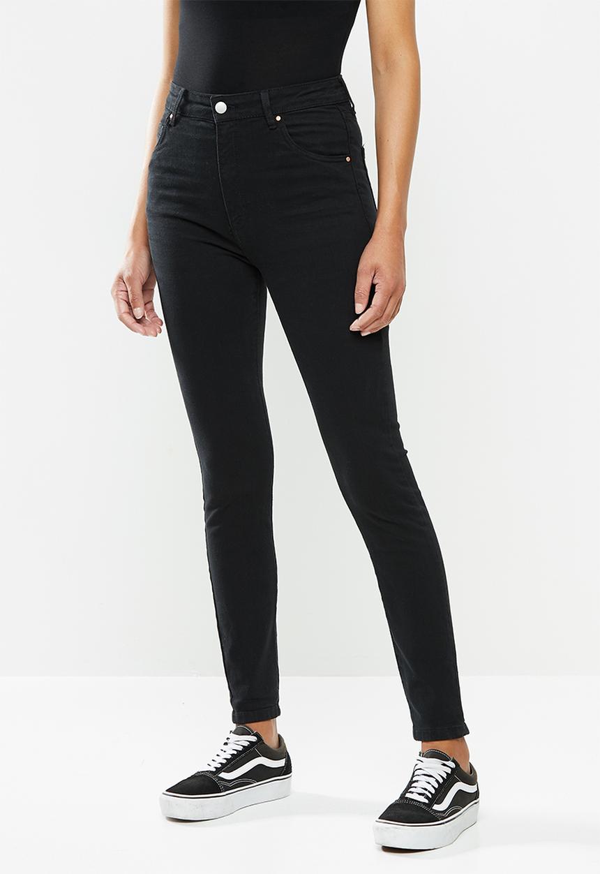 Cotton On - High rise skinny jeans - black
