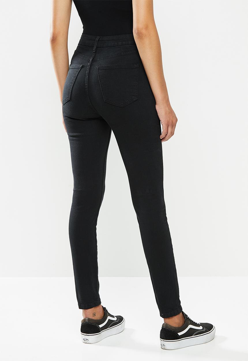 Cotton On - High rise skinny jeans - black