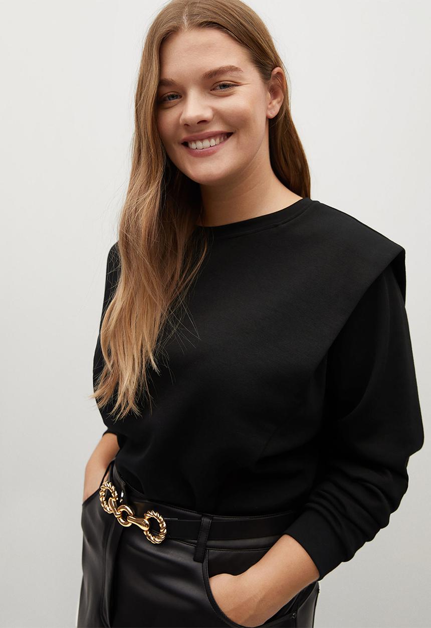 Violeta by Mango - Plus sweatshirt pad - black