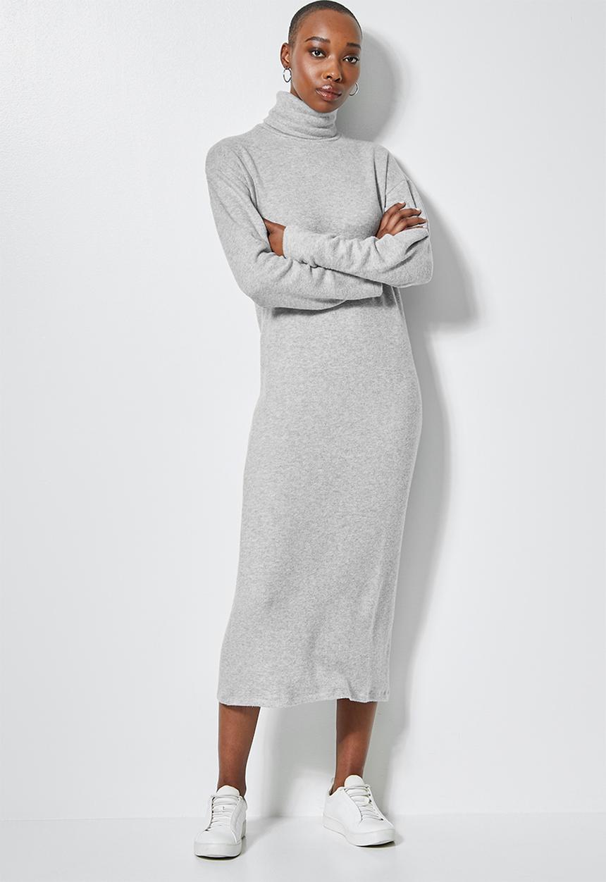 Superbalist - Dolman sleeve soft touch dress - grey