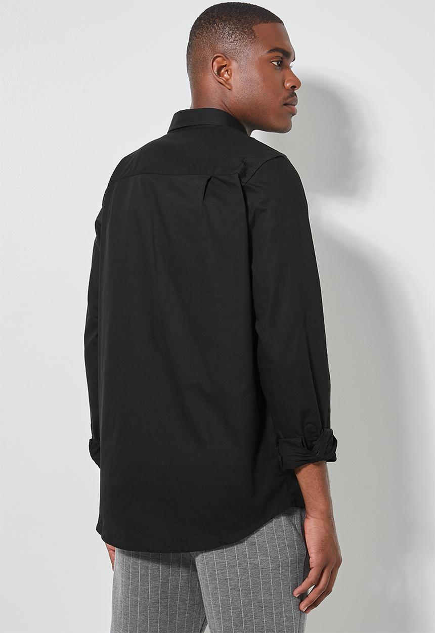 Superbalist - Barber regular fit oxford shirt - black