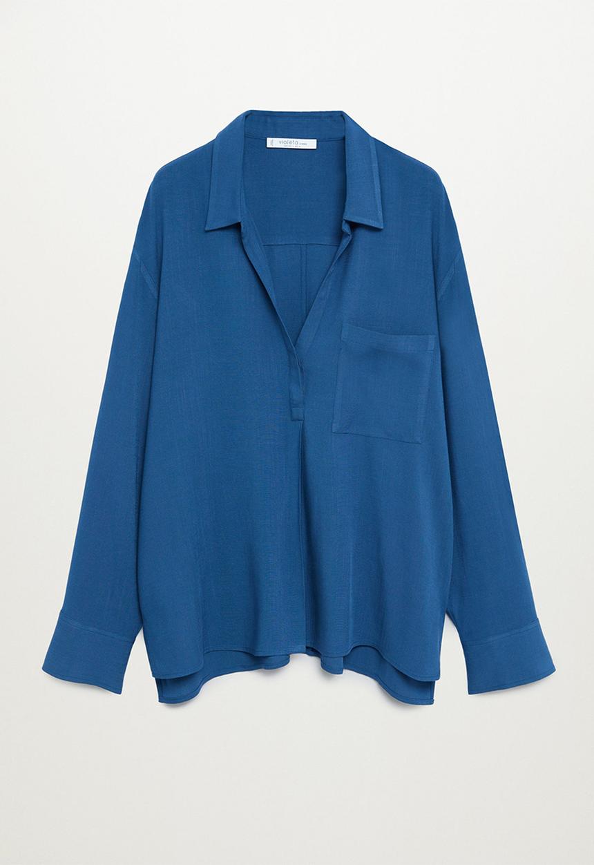 Violeta by Mango - Blouse ruth8 - dark blue