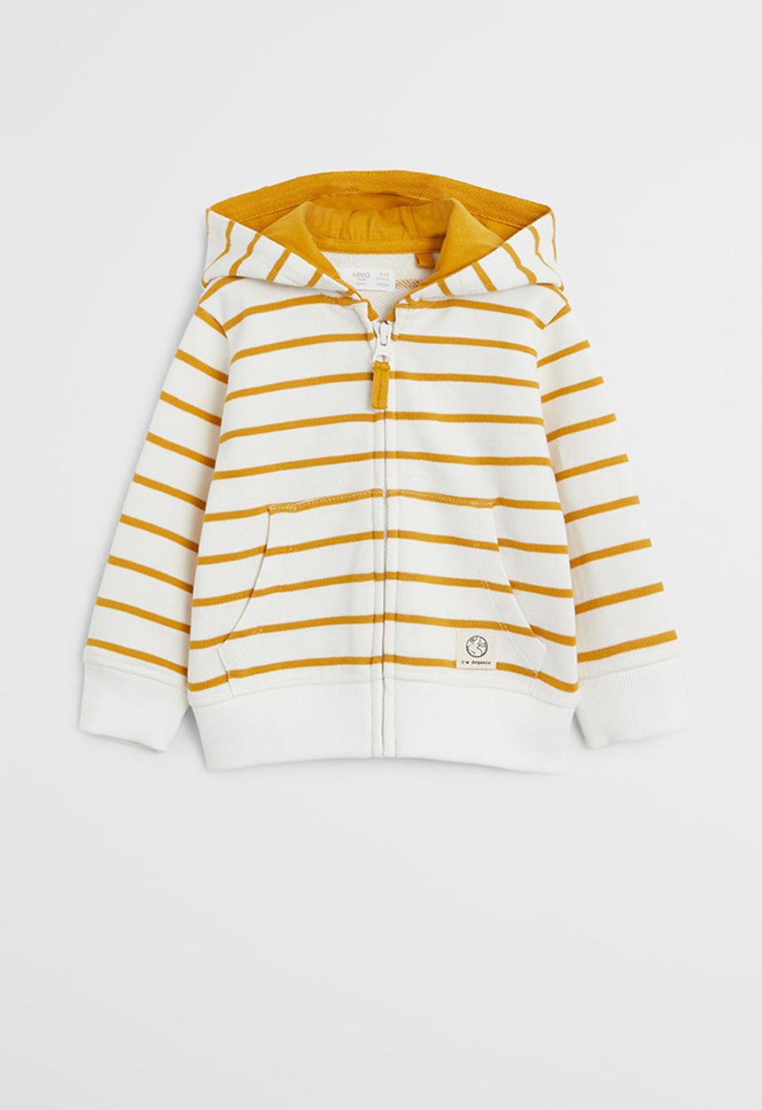 MANGO - Stripes sweatshirt - yellow