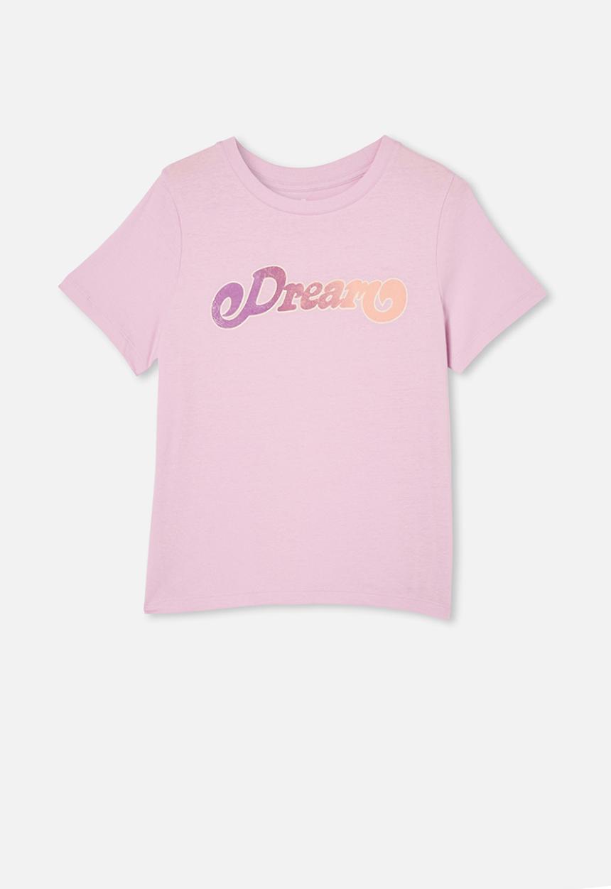 Free by Cotton On - Girls classic short sleeve tee - pale violet