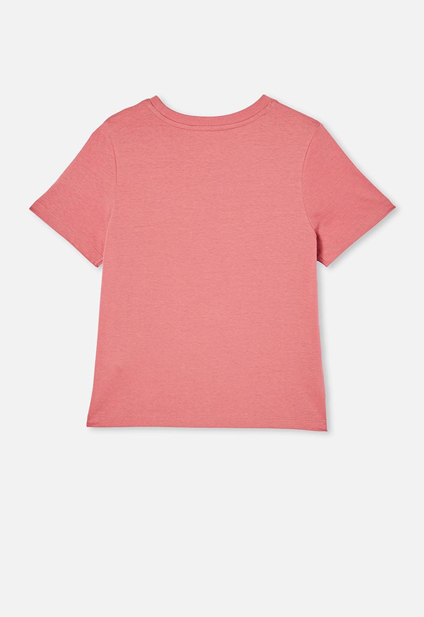 Free by Cotton On - Girls classic short sleeve tee - very berry