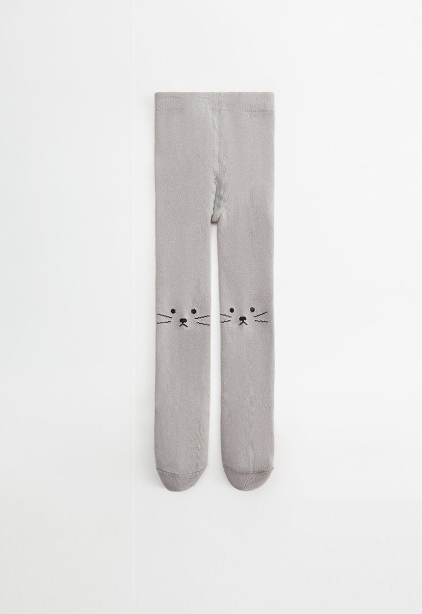 MANGO - Meaow stockings - medium grey