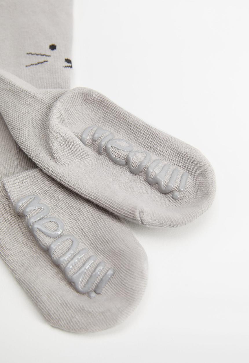 MANGO - Meaow stockings - medium grey