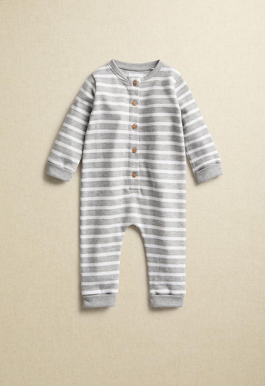 MANGO - Stripe pyjamas - grey