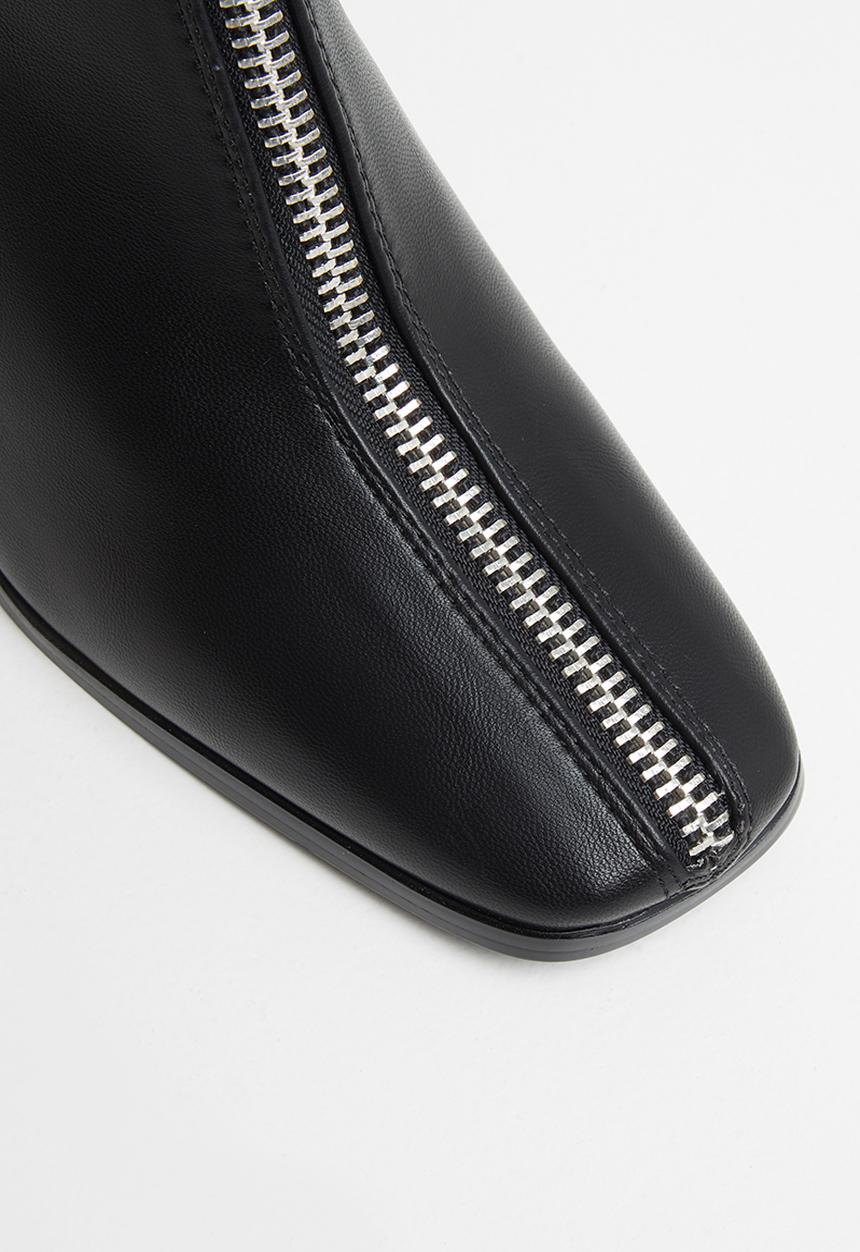 Z_Code_Z - Aylen front zip ankle boot - black