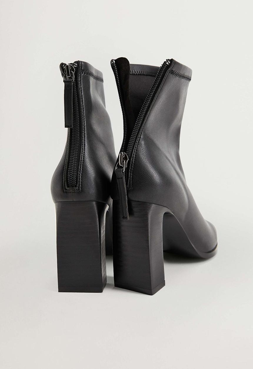 MANGO - Punto ankle boot - black