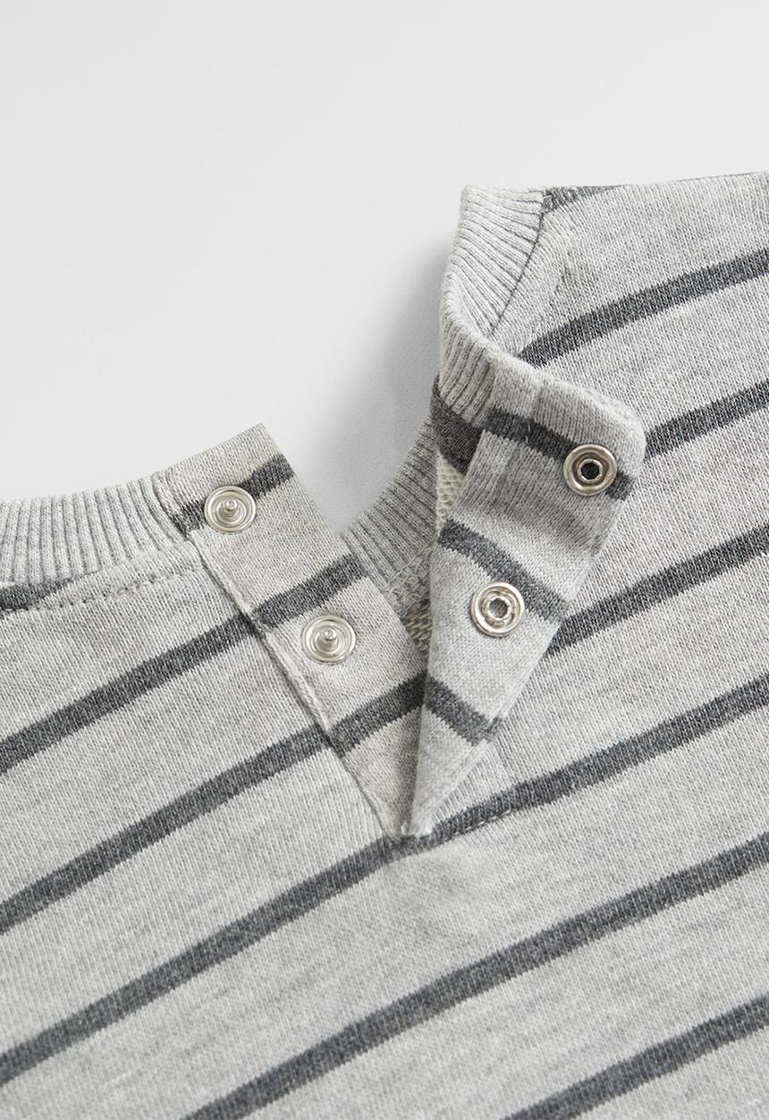 MANGO - Stripes sweatshirt - grey