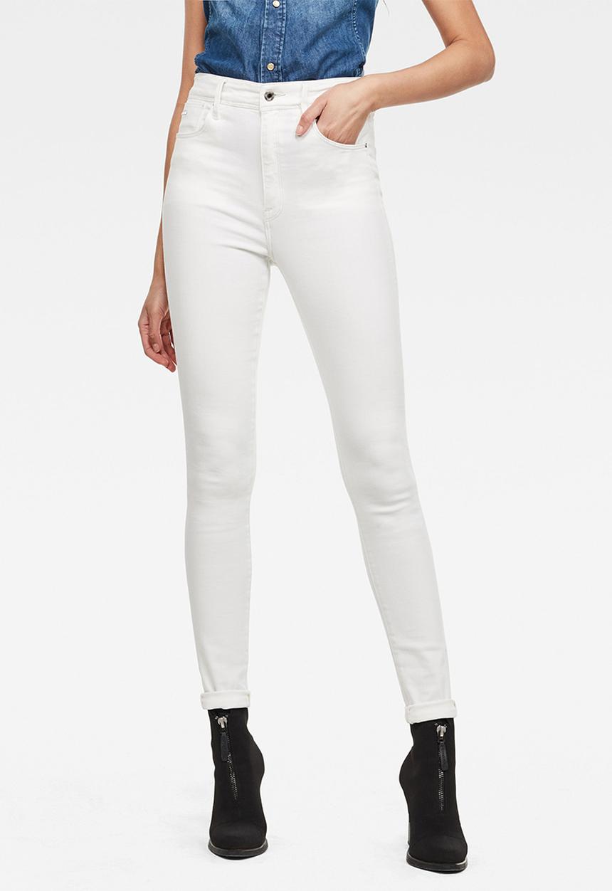 G-STAR - Kafey ultra high skinny - white