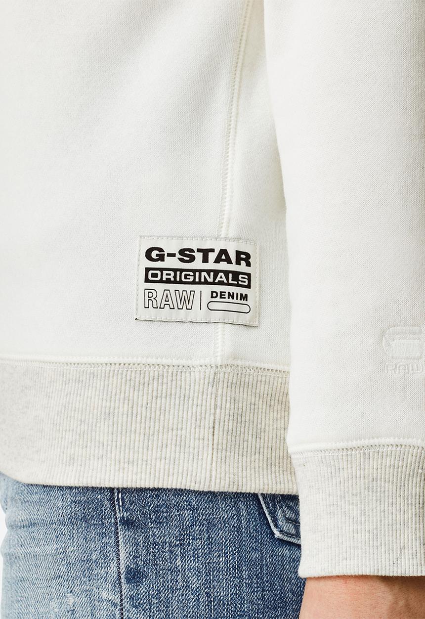 G-STAR - Premium core r sw wmn long sleeve -milk
