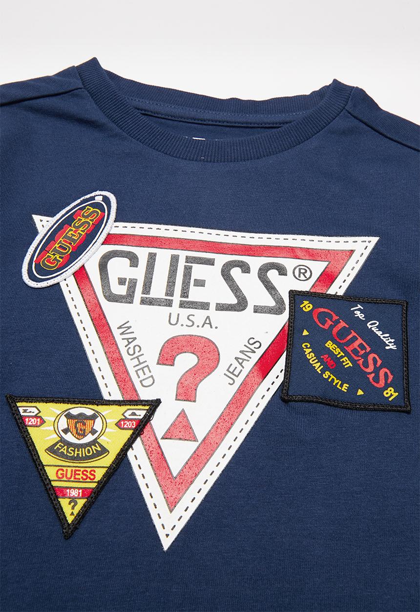 GUESS - Boys long sleeve tee - blue