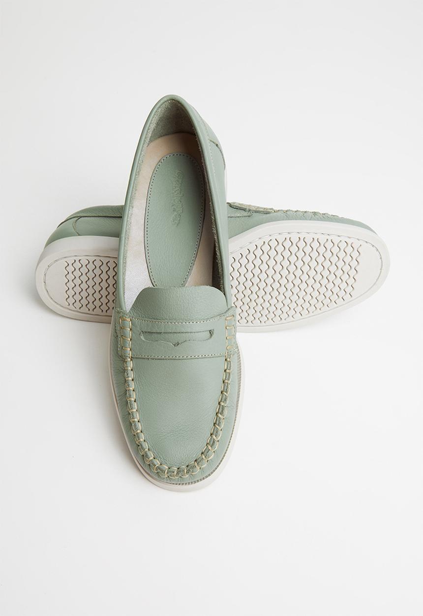 Grasshoppers - Timbego leather - powder blue natan
