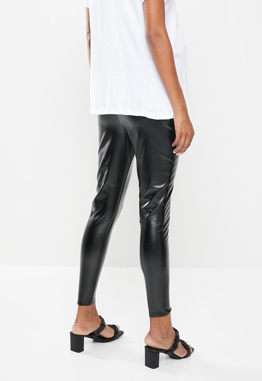 Missguided - Maternity pu legging - black