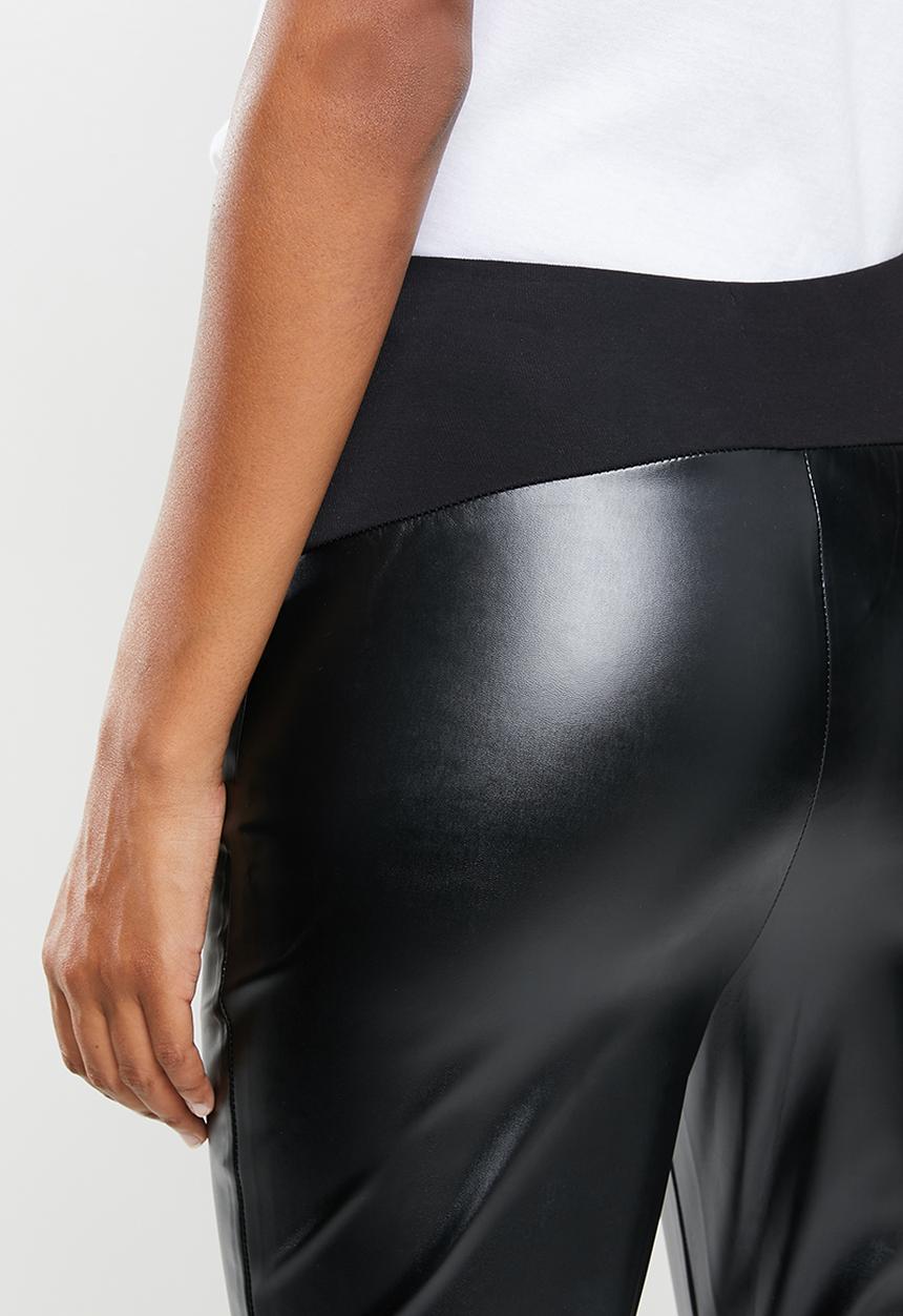 Missguided - Maternity pu legging - black