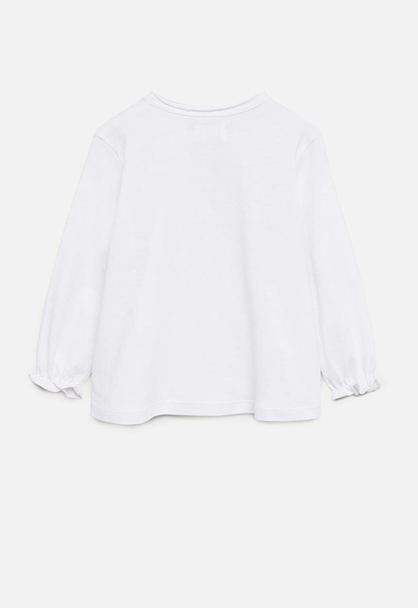 MANGO - Brillo long sleeve tee - natural