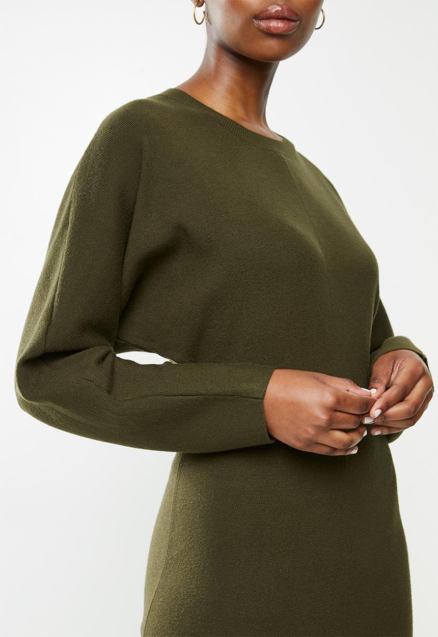 MANGO - Dress skins - khaki 
