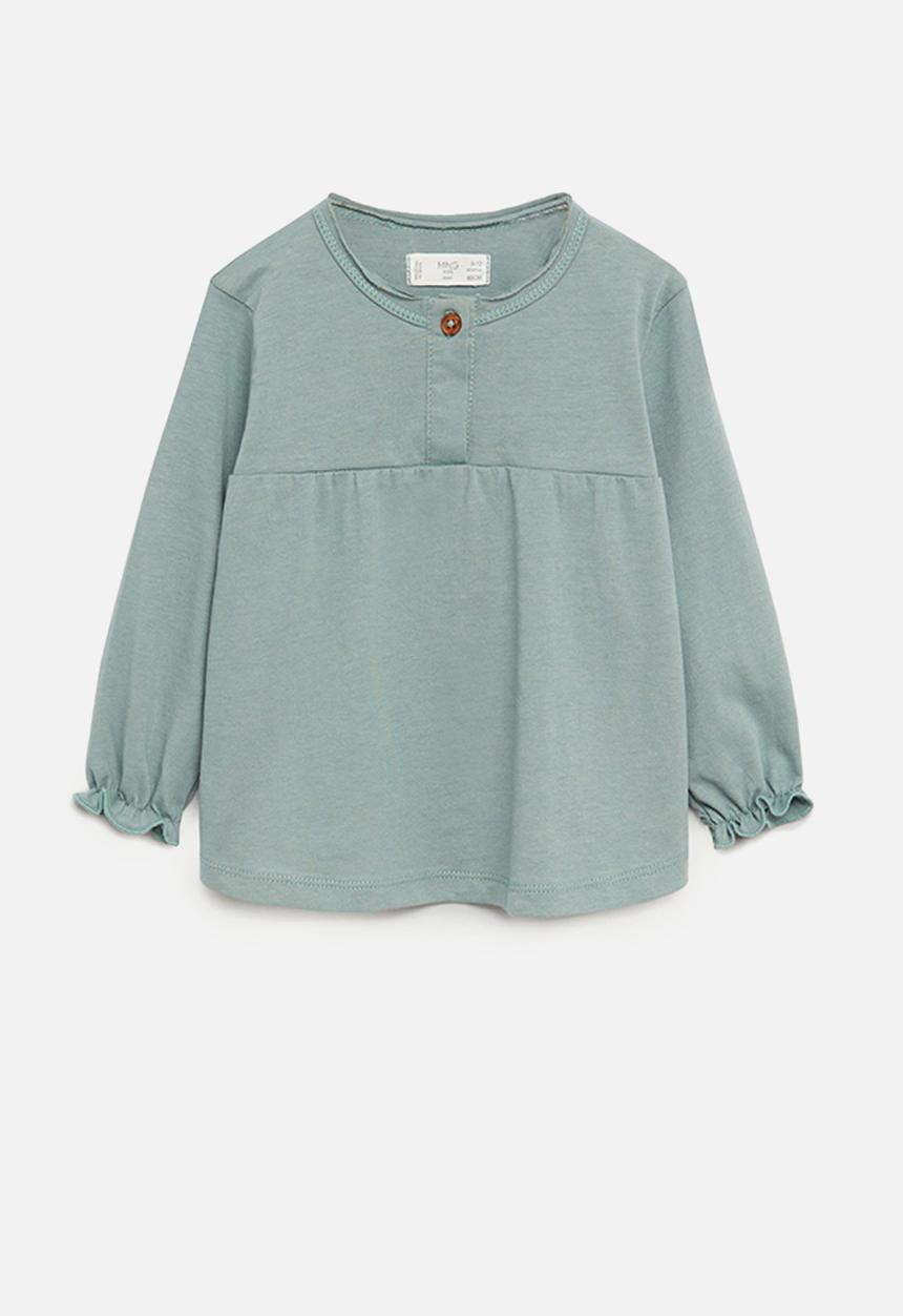 MANGO - Brillo long sleeve tee - green
