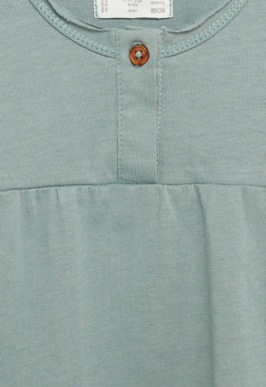 MANGO - Brillo long sleeve tee - green