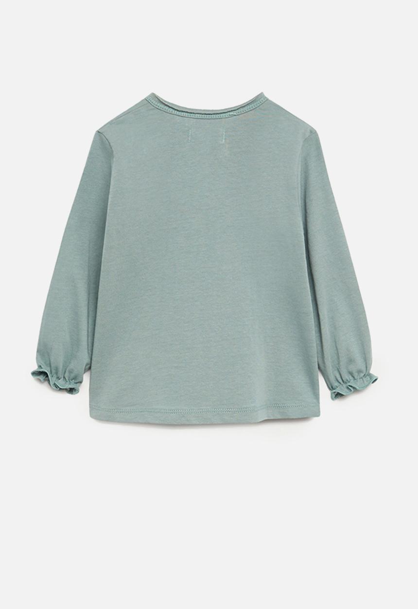 MANGO - Brillo long sleeve tee - green