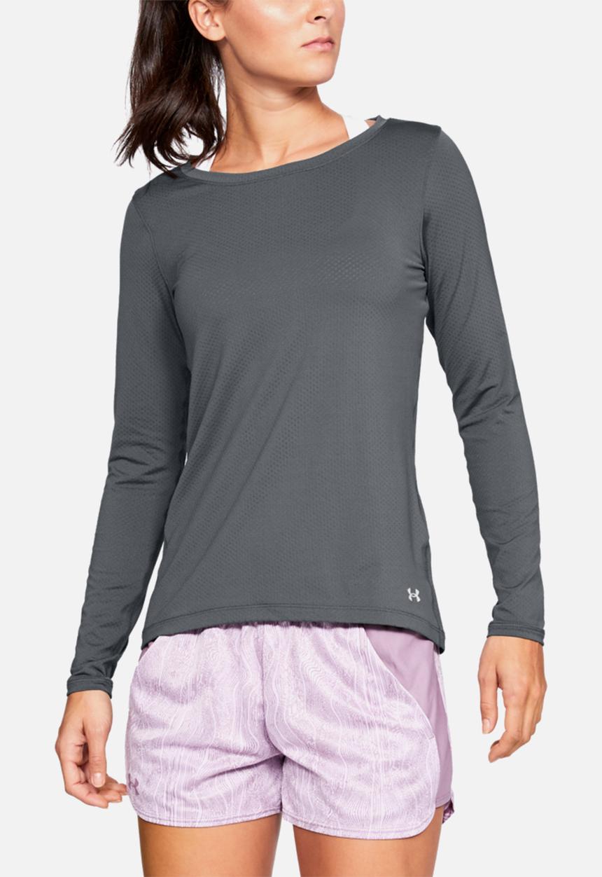 Under Armour - Hg armour long sleeve - black medium heather