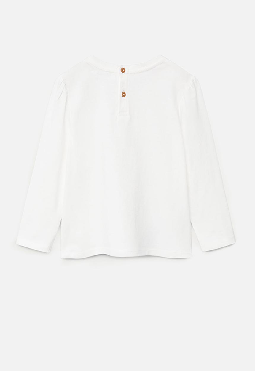 MANGO - Ballet long sleeve tee - natural