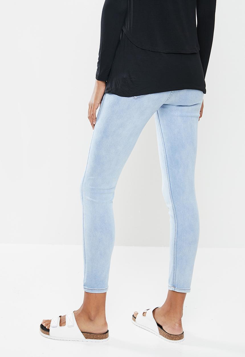 Cotton On - Maternity super stretch jeans under belly - blue