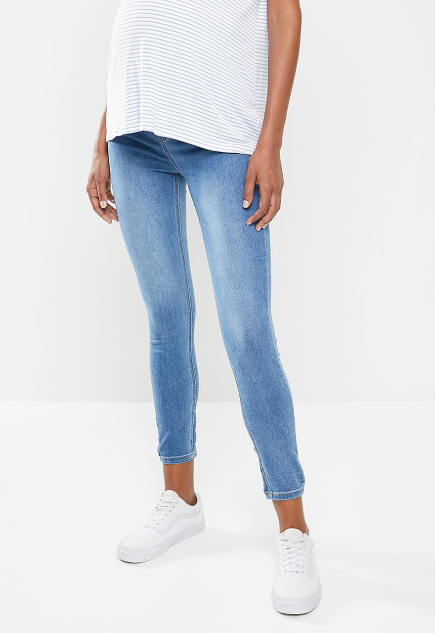 Cotton On - Maternity super stretch jeans under belly - blue