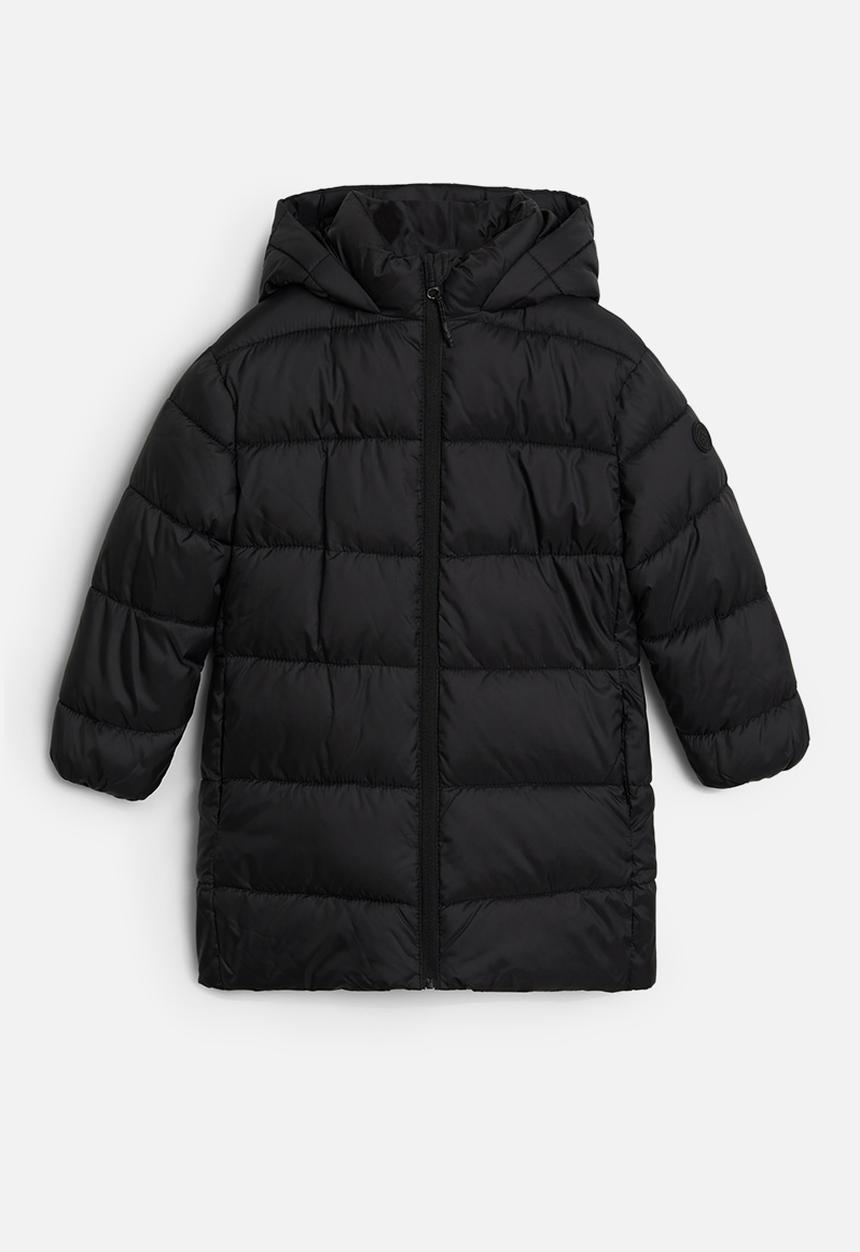 MANGO - Amerlong anorak - black