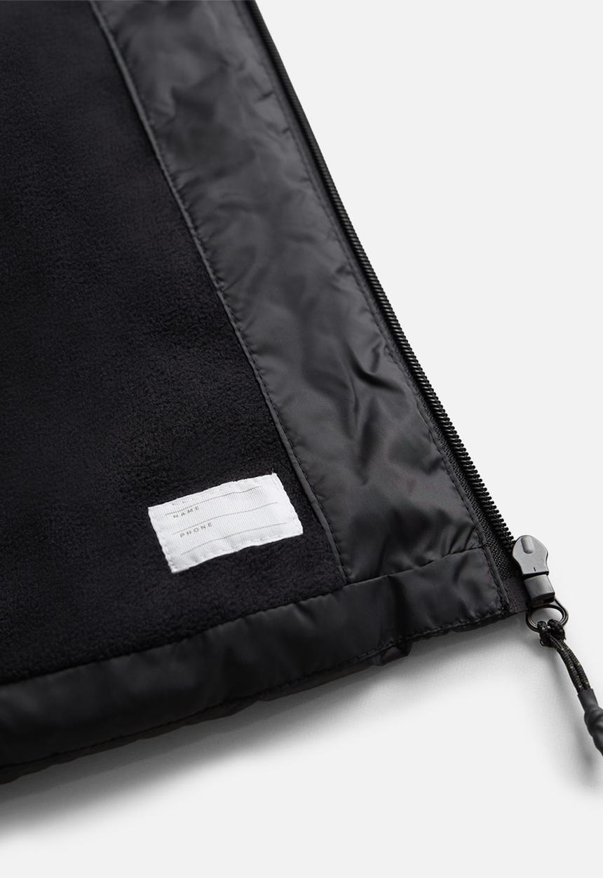 MANGO - Amerlong anorak - black