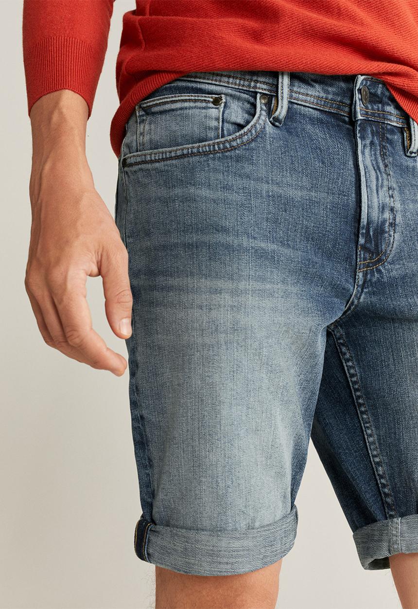 MANGO - Rock bermuda shorts - blue